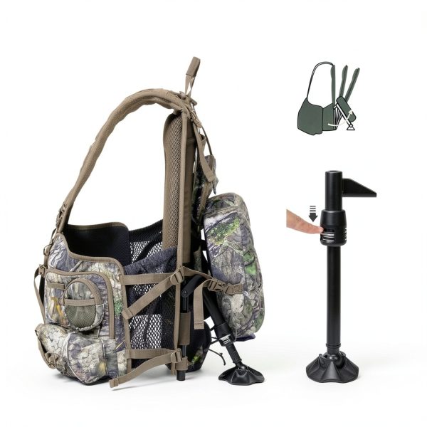 TR Turkey Hunting Vest Tactical Vest 3in Seat-4