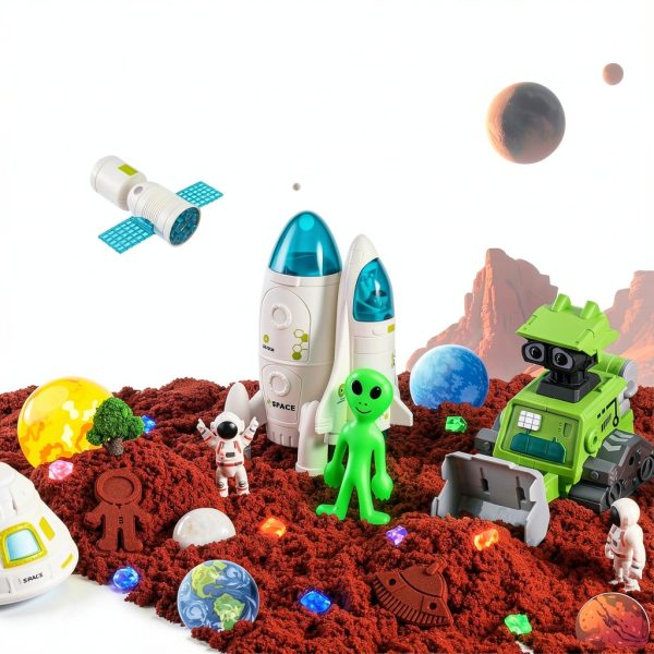 Outer Space Toys Sensory Bin by KNASON for Kids-2