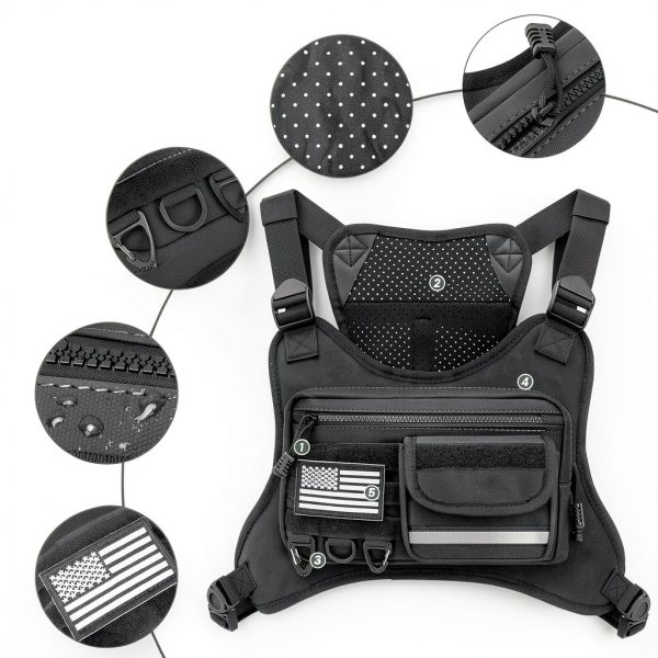 Adjustable Running Chest Pack TrailFit Unisex Vest-4