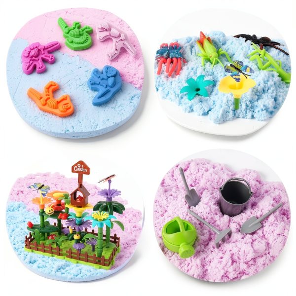 Flower Garden Sensory Bin FIIOEOY Plastic Kids Set-2