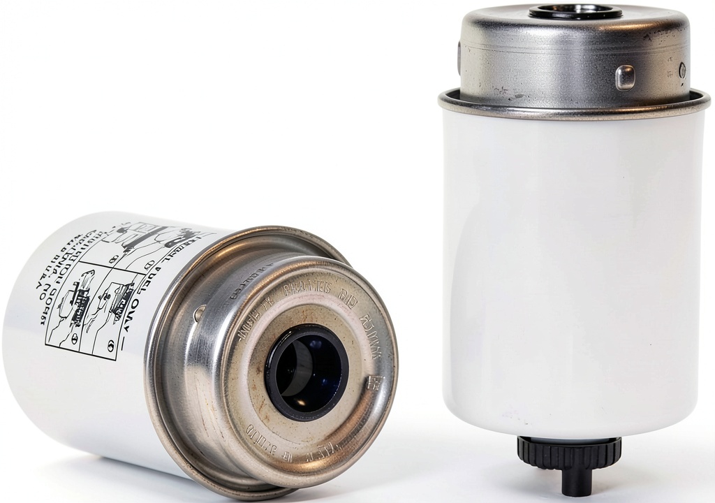 Wix fuel filter installed under a vehicle hood