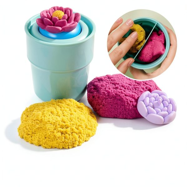 Kinetic Sand SquishBlossom Playset Kids Creative-6