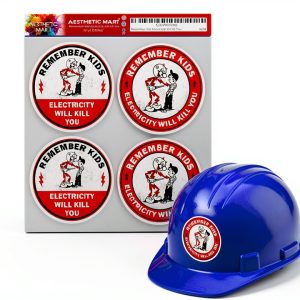 Electricity Warning Sticker AESTHETIC MART Vinyl-0