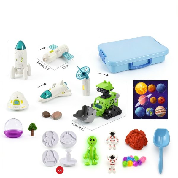 Outer Space Toys Sensory Bin by KNASON for Kids-1