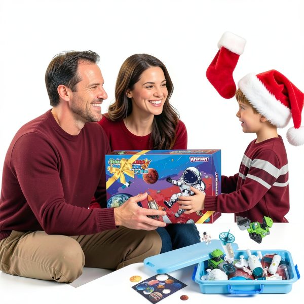 Outer Space Toys Sensory Bin by KNASON for Kids-6