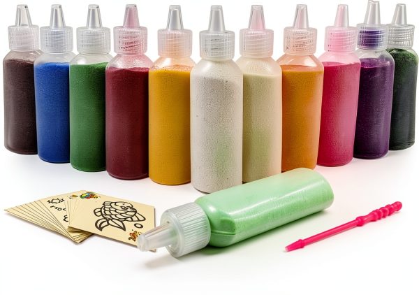 Zddaoole 32 PCS Art Sand Kit for Kids-0