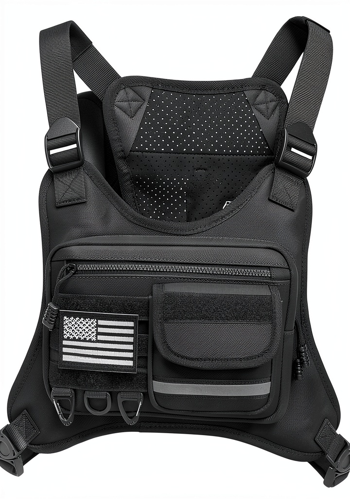 TrailFit chest pack worn during a mountain trail run