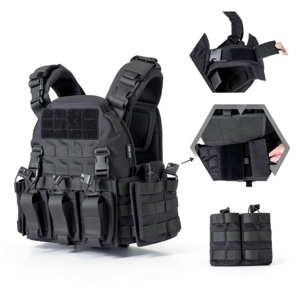 Tactical Vest Coyote Brown One Size Sports Outdoors-1