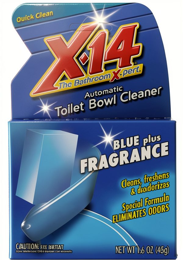 X-14 Blue Plus Fragrance Automatic Toilet Bowl Cleaner, 1.6 OZ [12-PACK]-1