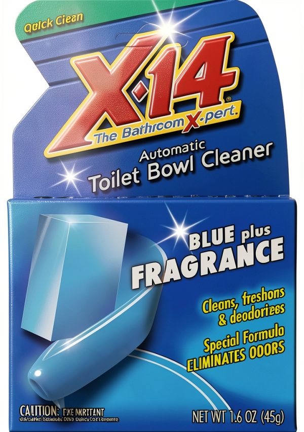 X-14 Blue Plus Fragrance Automatic Toilet Bowl Cleaner, 1.6 OZ [12-PACK]-0